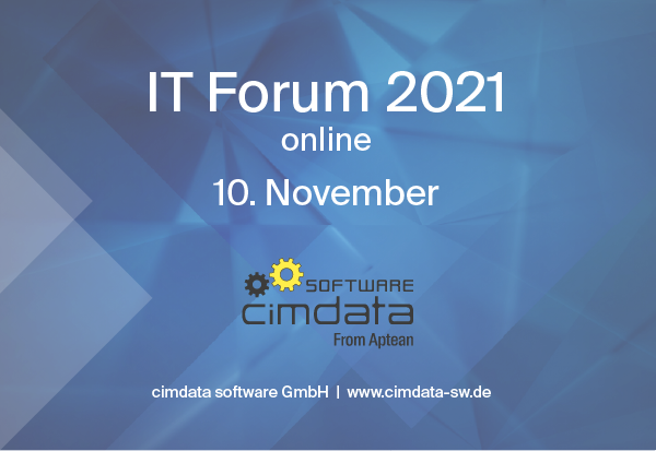 Online Webinare zum IT Forum bei cimdata software am 10. November 2021